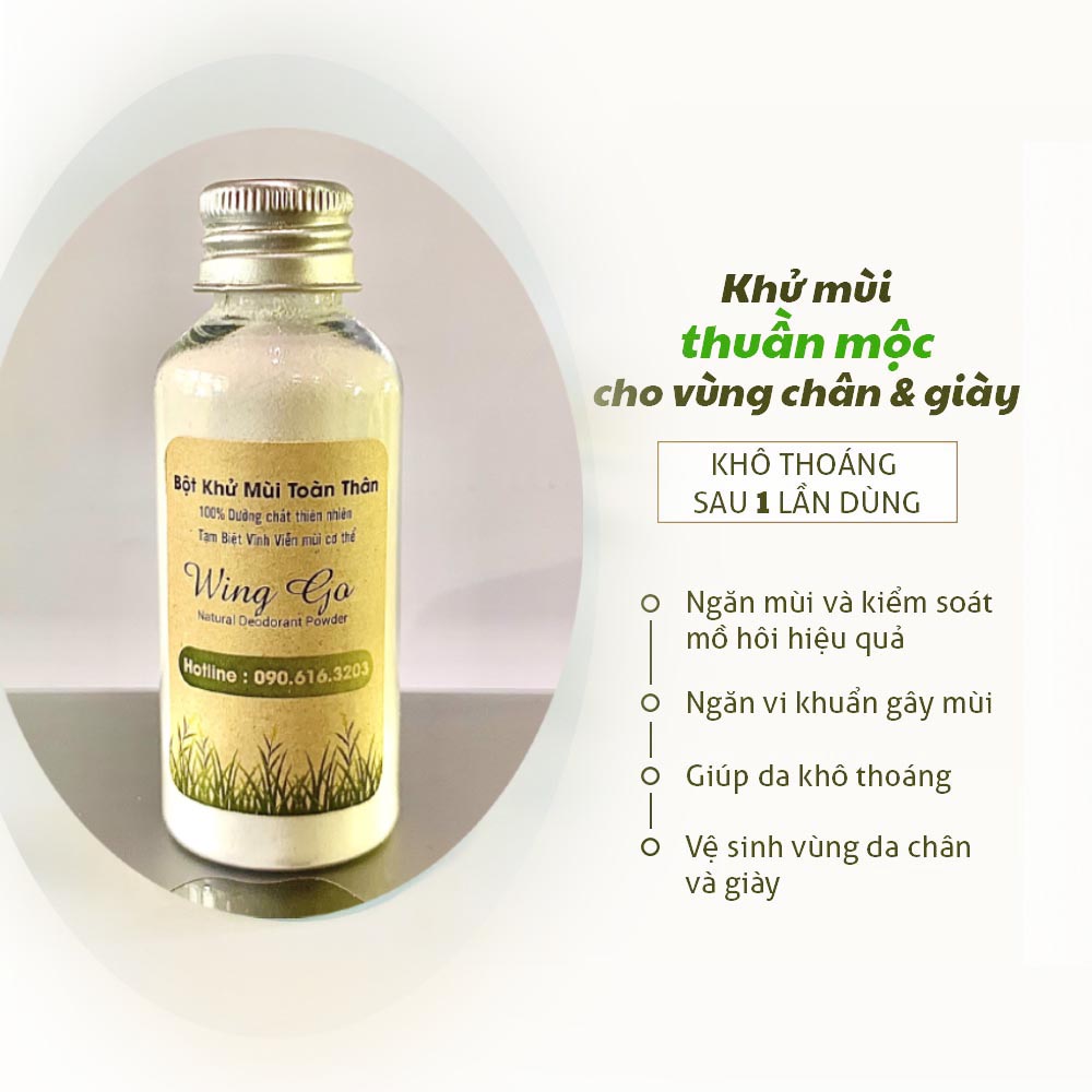 [ SẢN PHẨM KHỬ MÙI DÀNH RIÊNG CHO BÀ BẦU ] Bột Khử Mùi Toàn Thân, Giảm Tiết Mồ Hôi Không Ố Vàng, Bết Dính Dùng Cho Mọi Lo