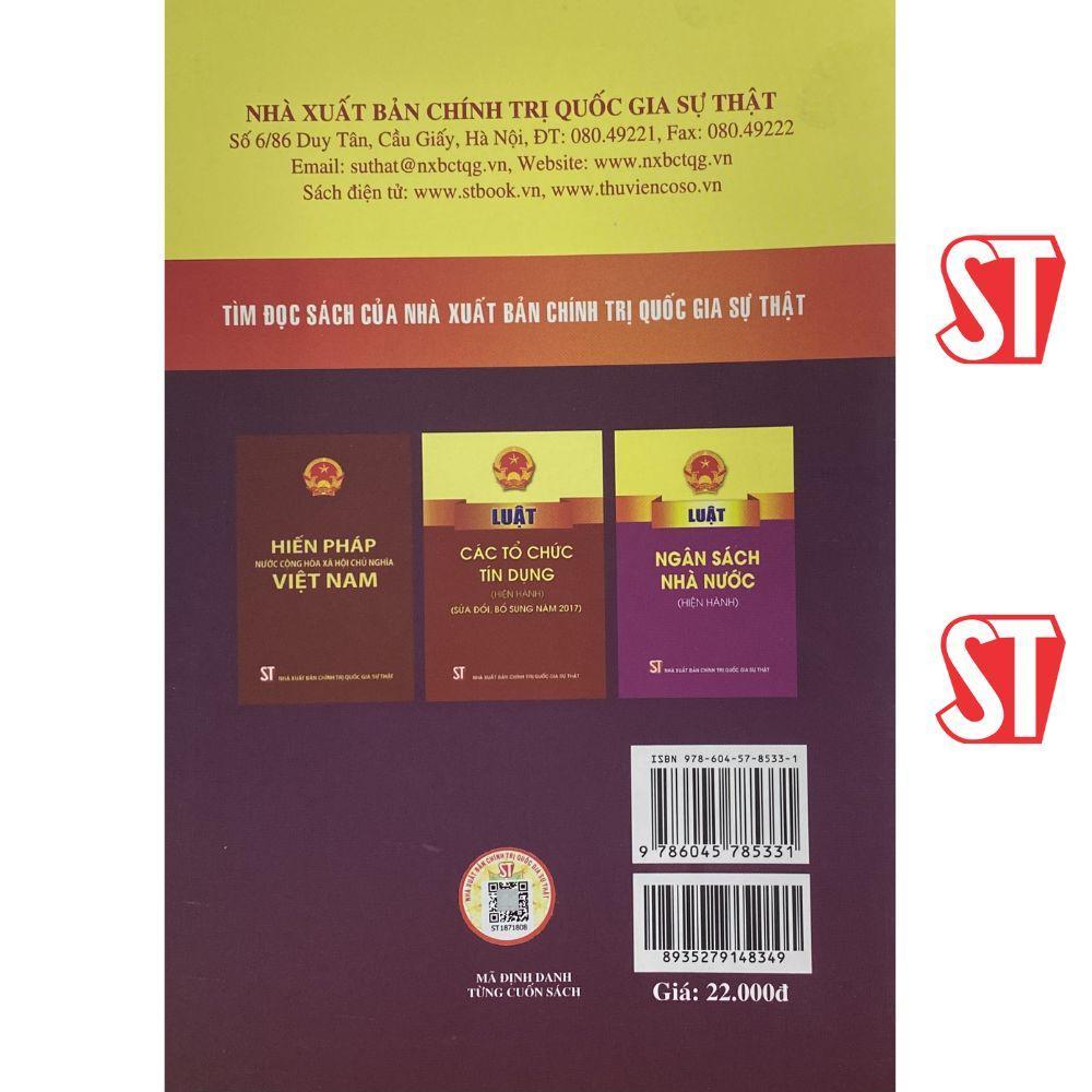 Sách - Luật Ngân Hàng Nhà Nước Việt Nam (Hiện Hành) (Sửa Đổi, Bổ Sung Năm 2022) - NXB Chính Trị Quốc Gia