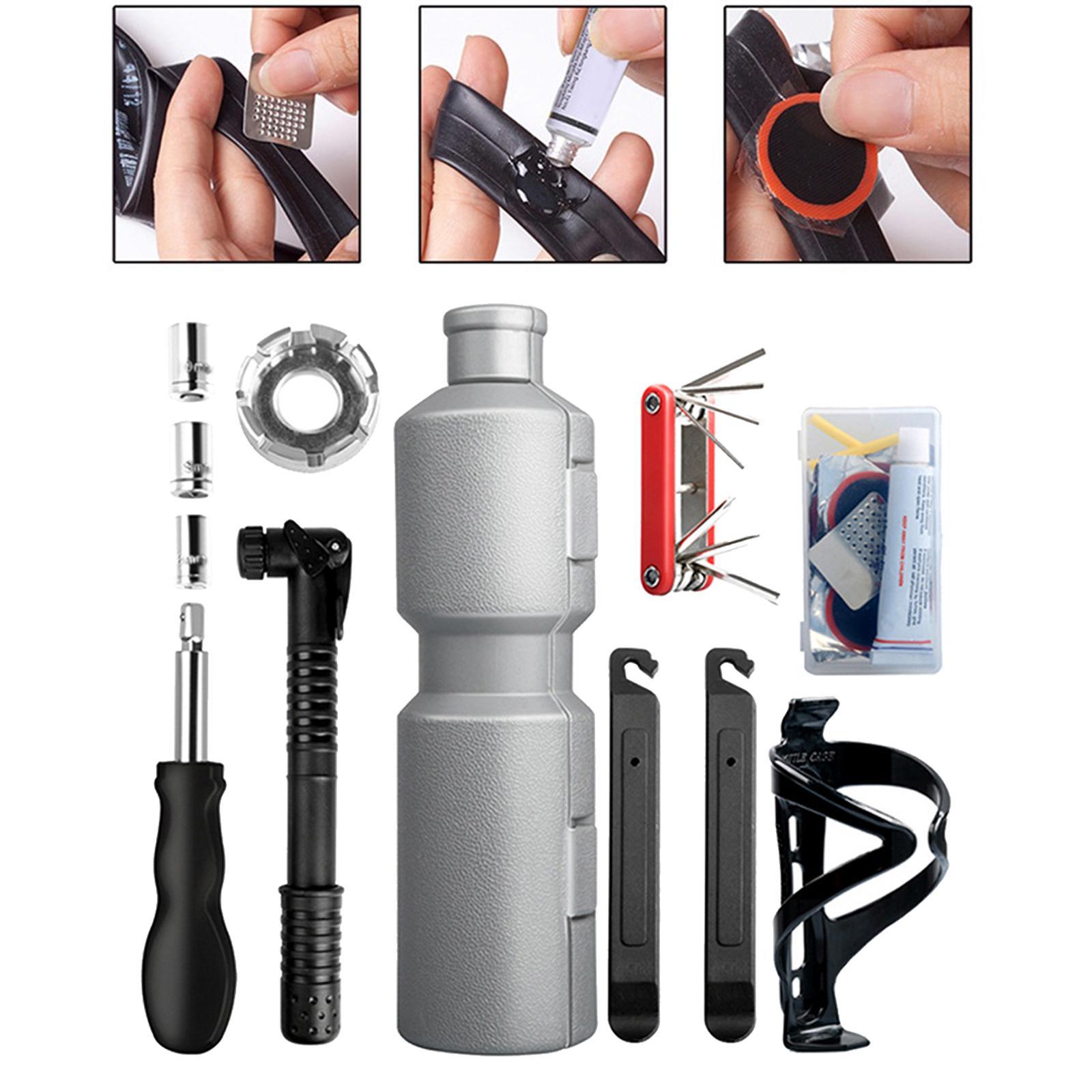 Bike Repair Tools Key Wrench Tire Lever Fixed Set for Road Bikes