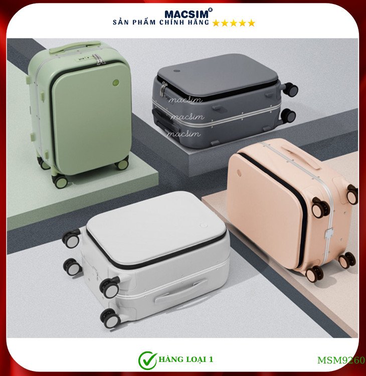 Vali cao cấp Macsim MiXi MSM9260- màu xanh ( 20 incher )