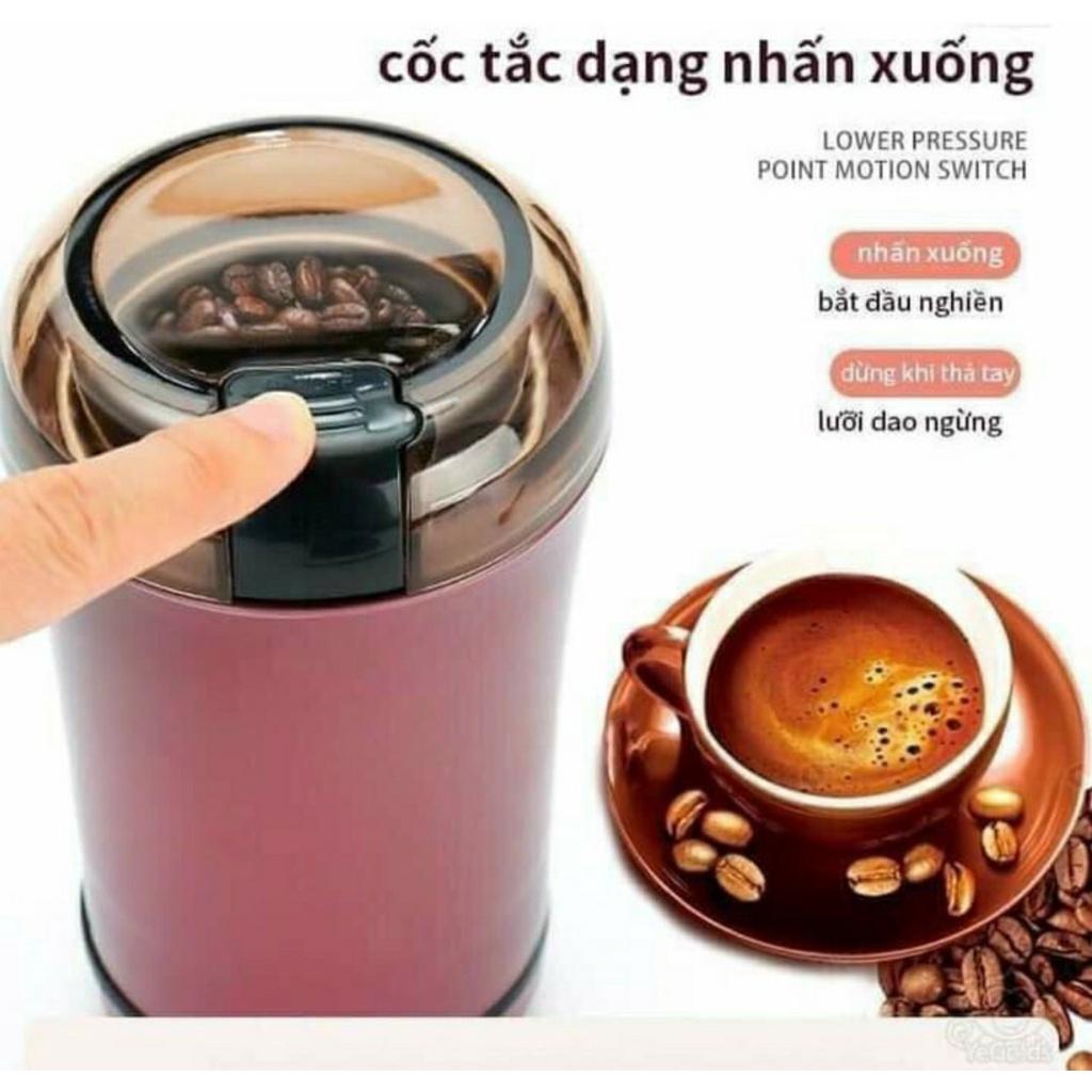 Máy xay bột gạo bột khô, hạt ngũ cốc cafe, xay tiêu mini bằng điện đa năng