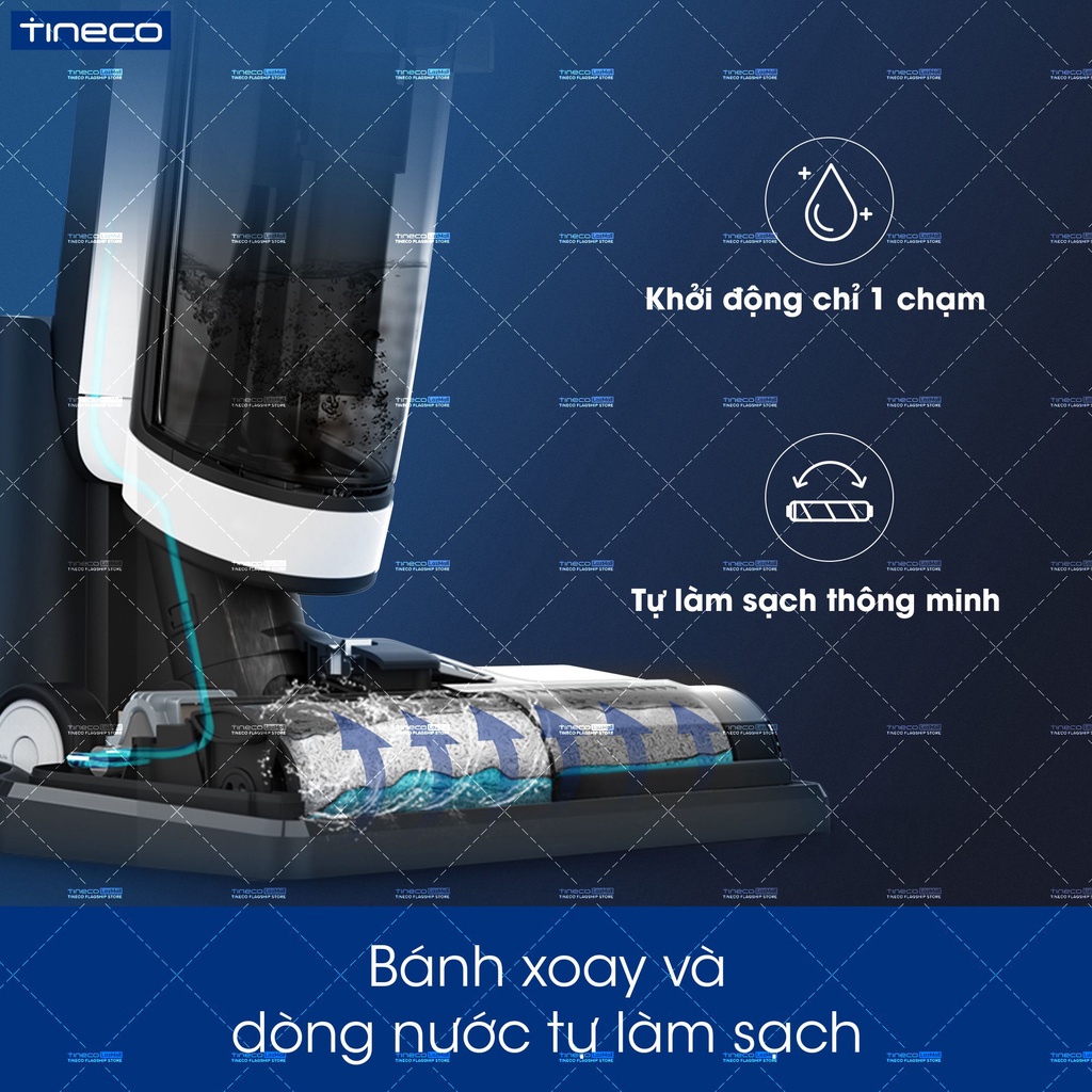 Máy hút bụi lau sàn làm sạch thông minh không dây Tineco Floor One S3 - Hàng chính hãng