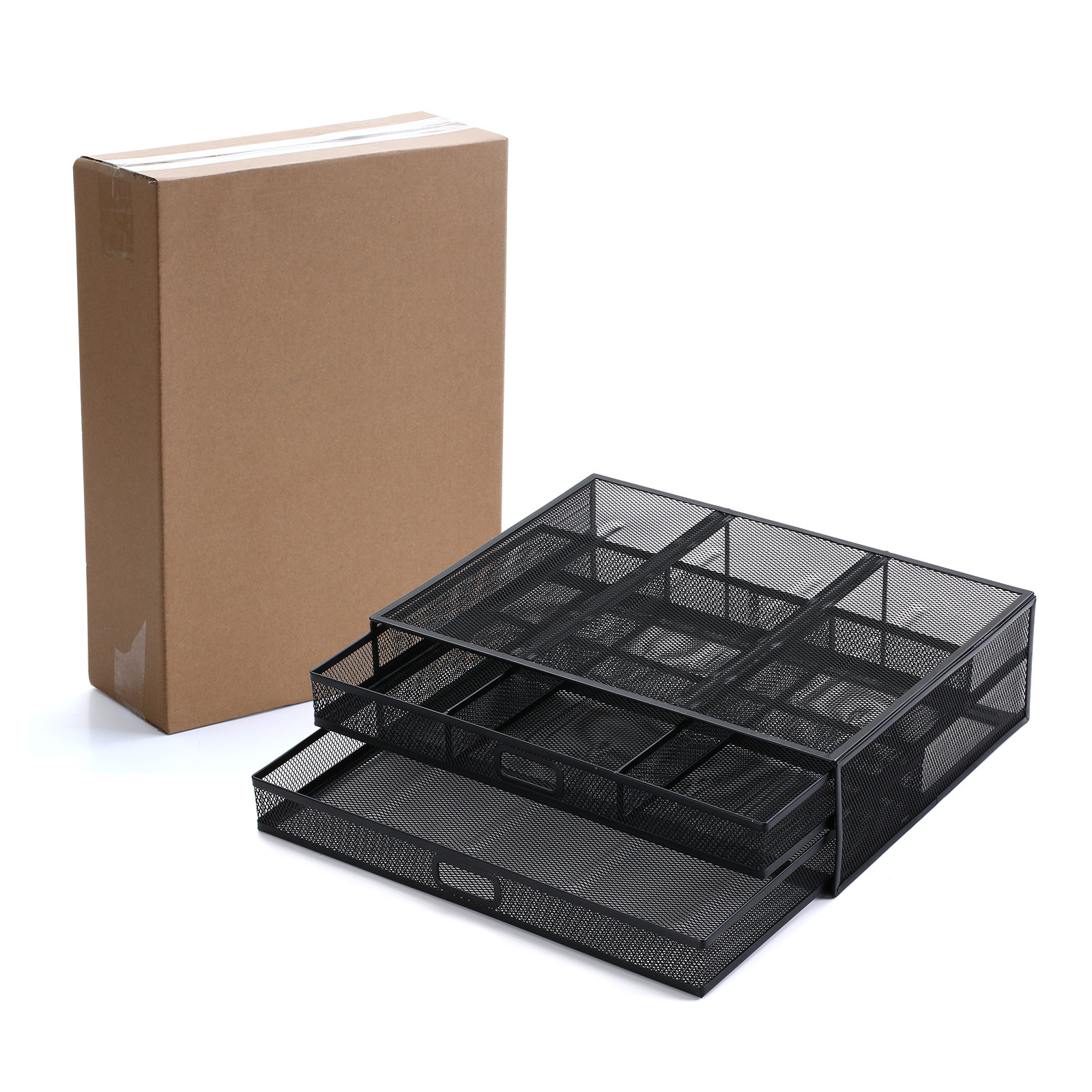 Kệ màn hình máy tính có ngăn kéo 2 tầng Monitor Stand Riser with Drawer