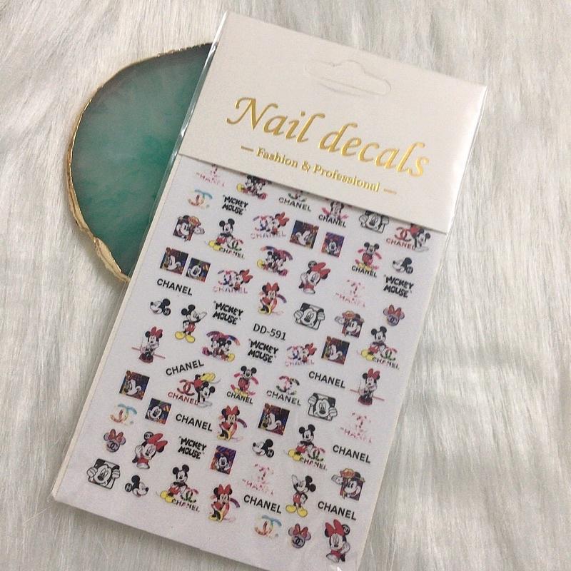 Nail art sticker, sticker dán móng, phụ kiện trang trí móng