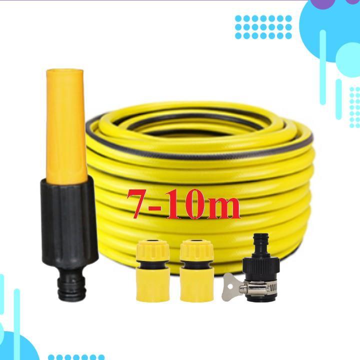 Bộ dây vòi xịt ️bơm nước phun sương️ , tăng áp 3 lần, loại 7m, 10m 206622-5 cút sập,nối nhựa đ+ túi đựng bút