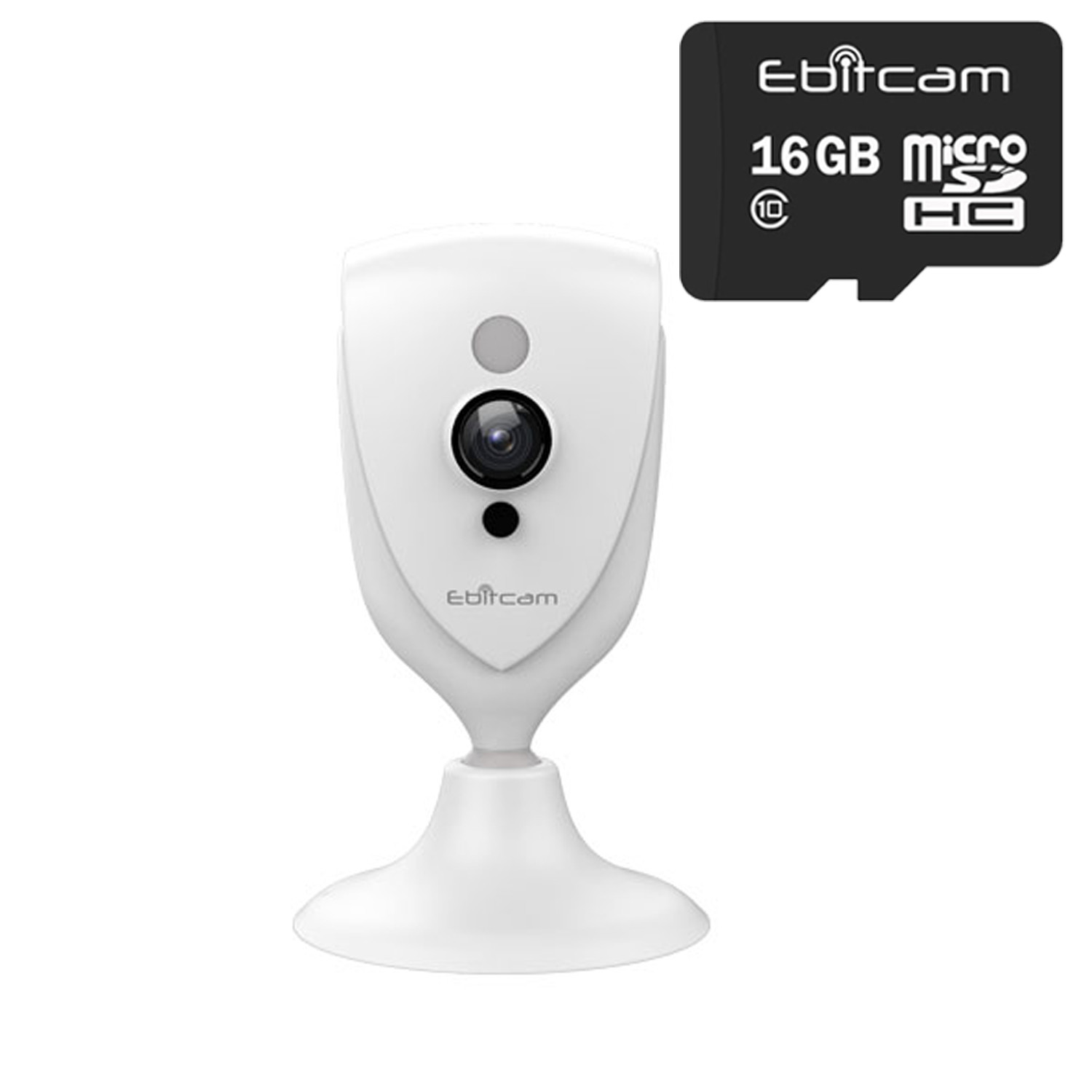 Camera Ip Wifi Ebitcam EBF4 2.0MPx Full HD 1080P + Thẻ Nhớ 16GB - Hàng Chính Hãng