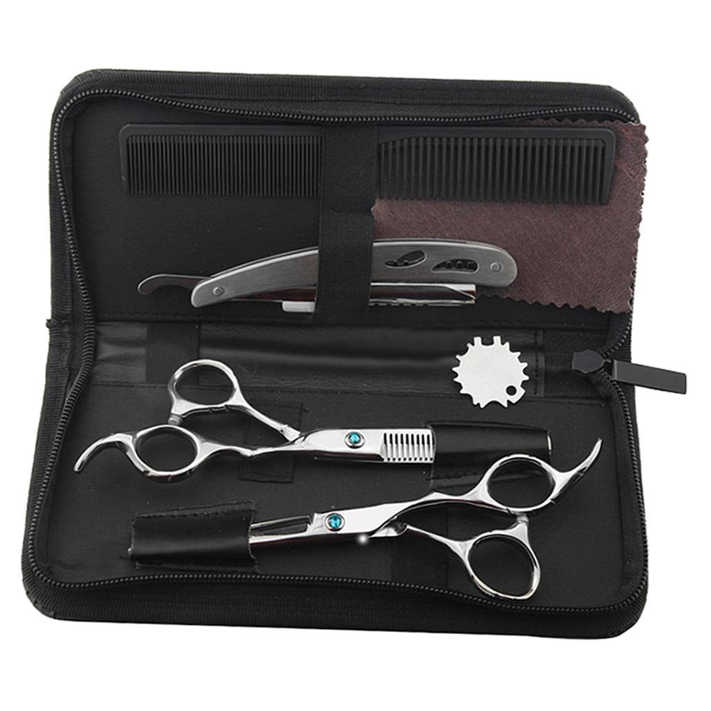 Home Barber Scissors Hairdressing Shears Hair Cutting Salon Comb Brush