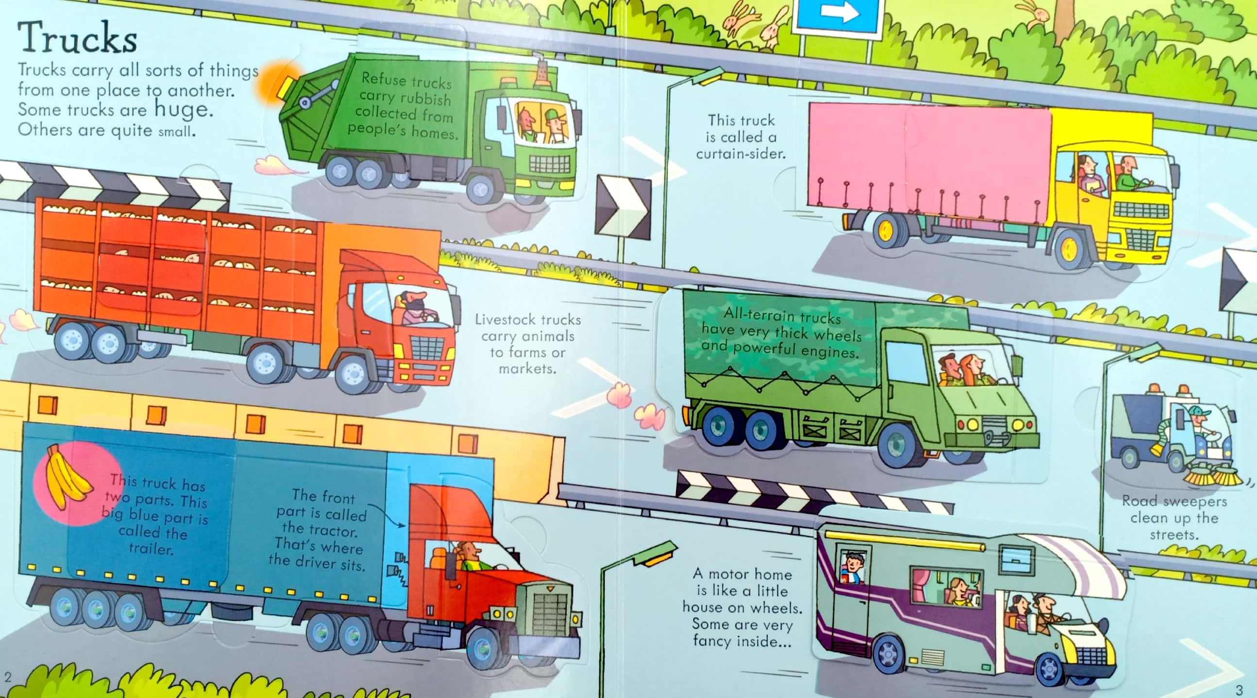 Sách tương tác tiếng Anh - Usborne Look inside things that go