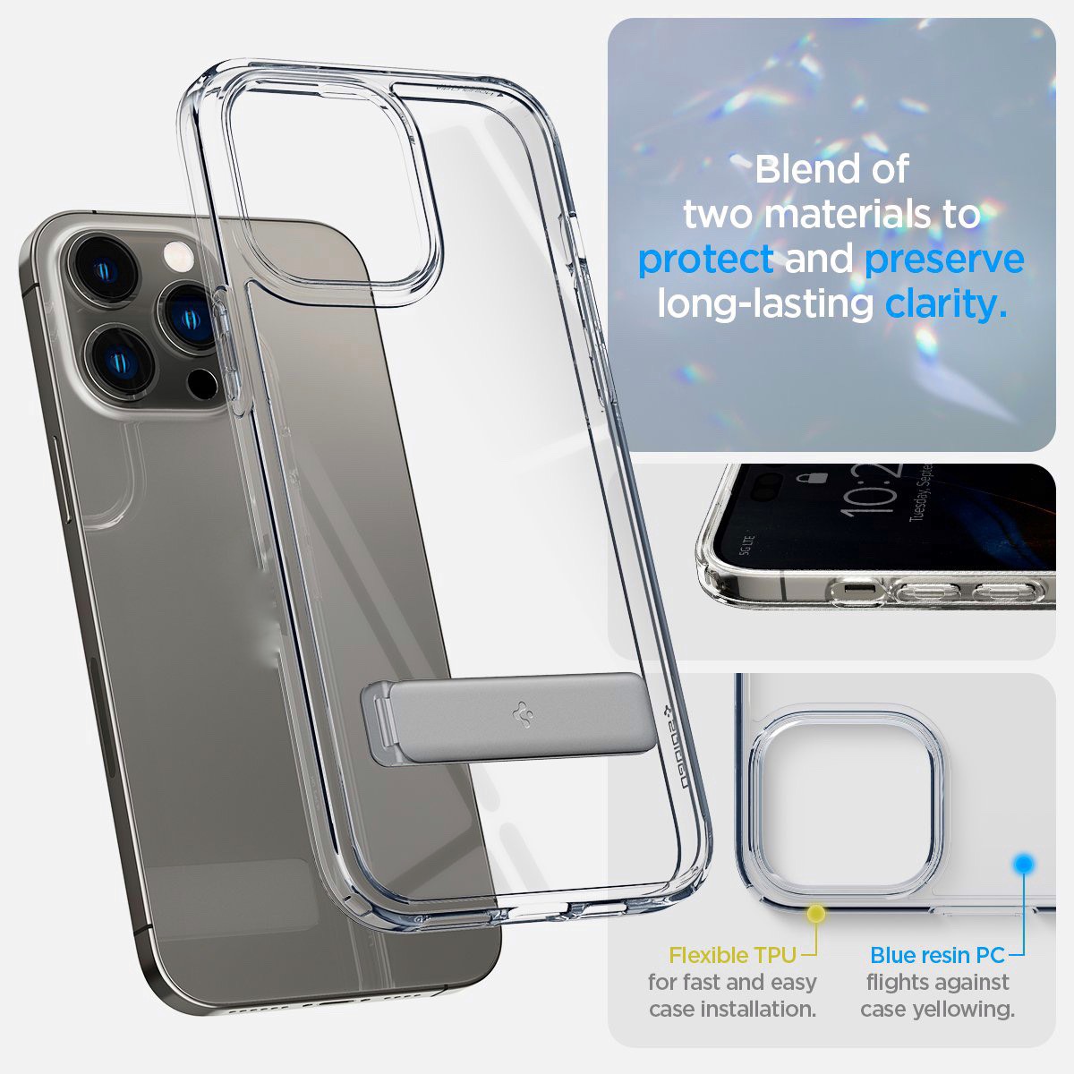Ốp Lưng SPIGEN ULTRA HYBRID S CRYSTAL CLEAR Dành Cho iPhone 14 PRO MAX / 14 PRO / 14 PLUS / 14 - HÀNG CHÍNH HÃNG