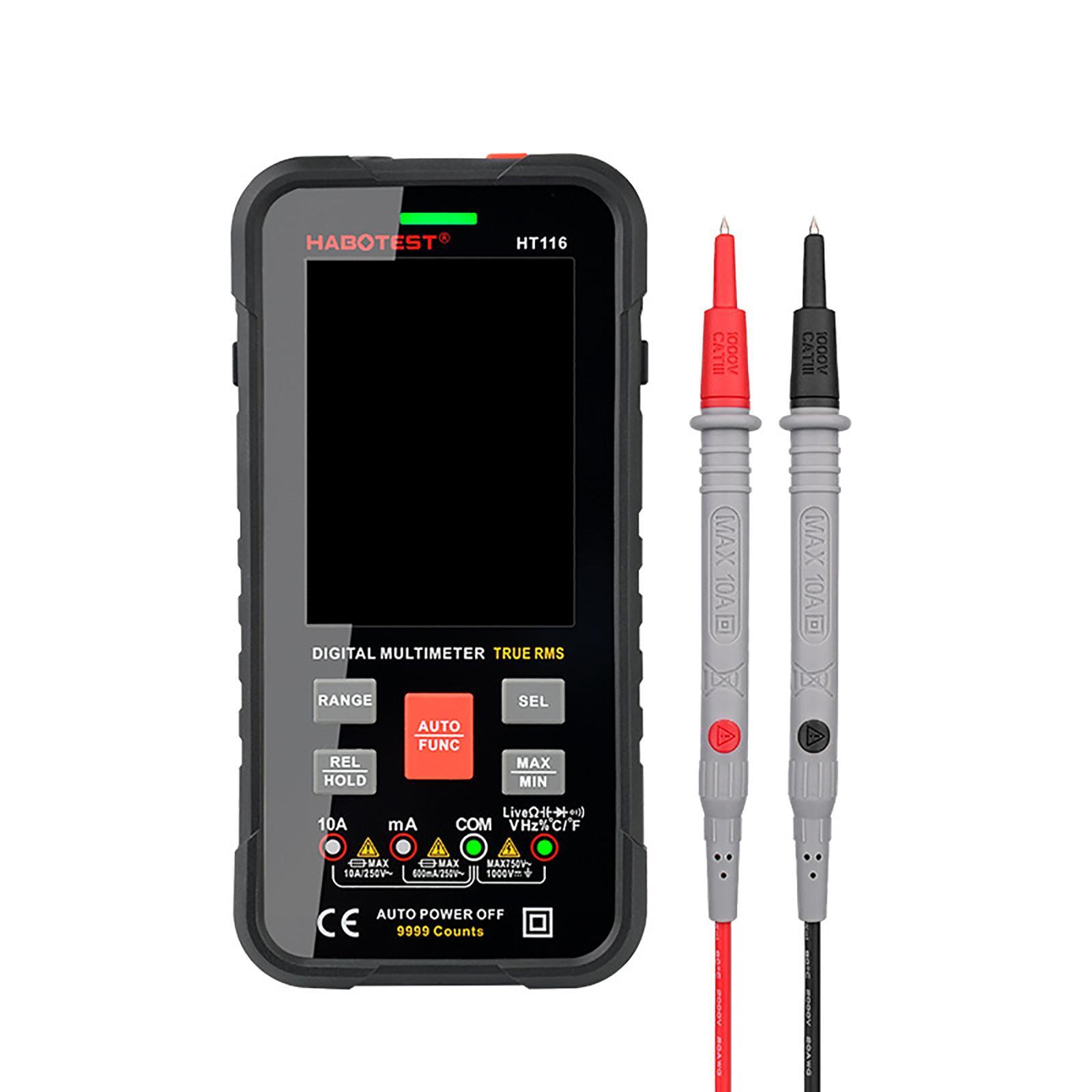 Digital Multimeter Voltmeter Smart Tester Measure Voltage Current Resistance