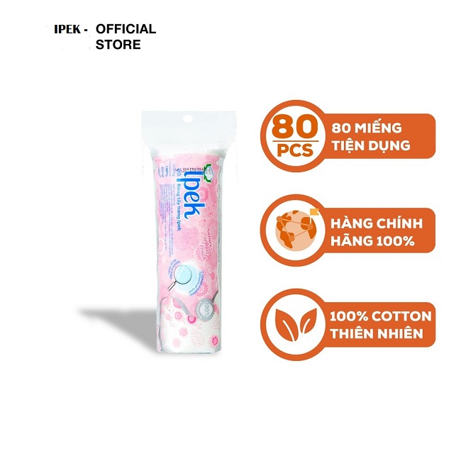 Bông tẩy trang Ipek 80 miếng