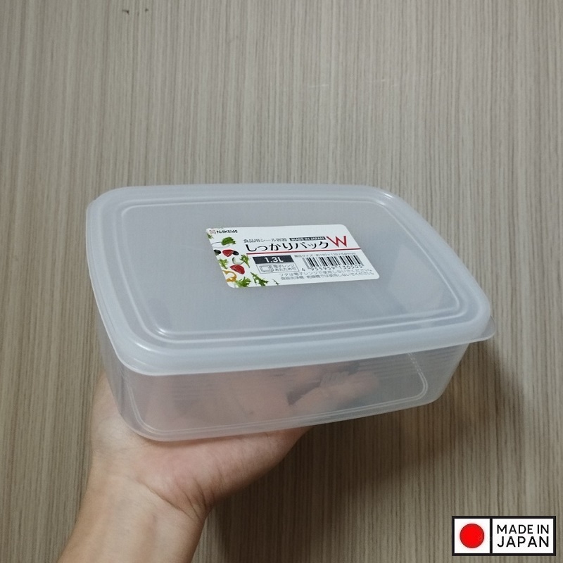 Hộp đựng thực phẩm Pack W 1.3L - Hàng Nội Địa Nhật Bản