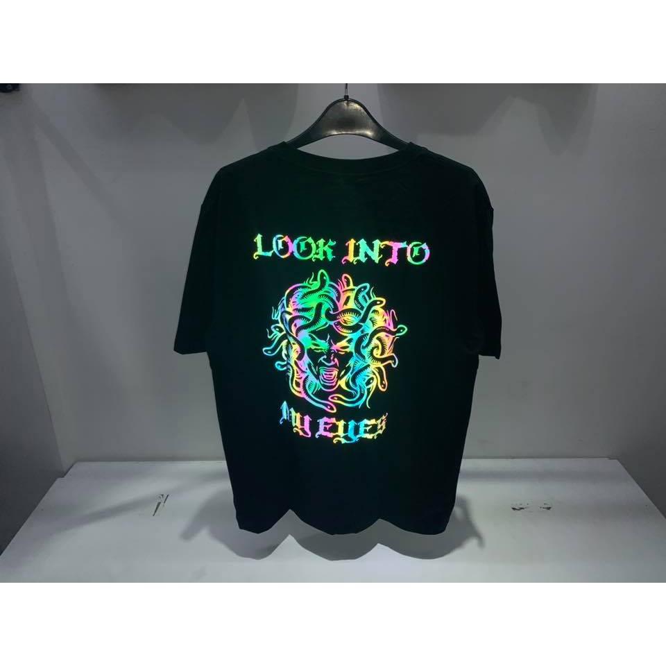 Áo Thun Cotton Cao Cấp Nam Nữ Medusa Phản Quang 7 Màu Unisex