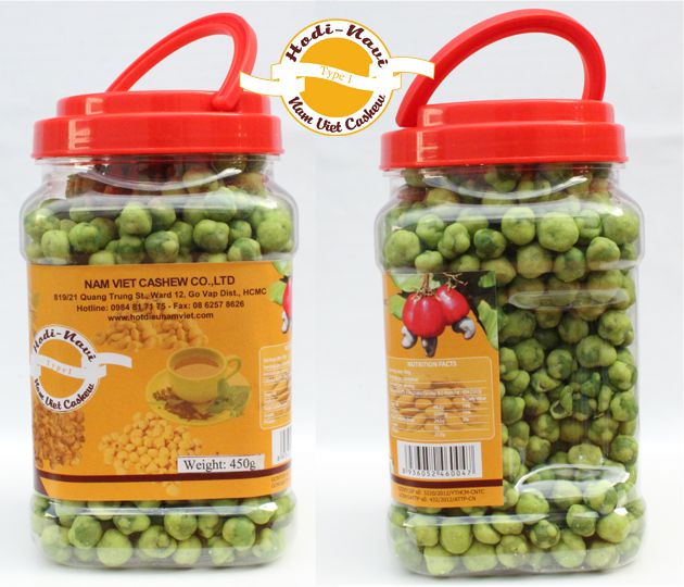 Đậu hà lan wasabi Hodi - Navi hũ quai xách 450g, cay, giòn, ngon miệng