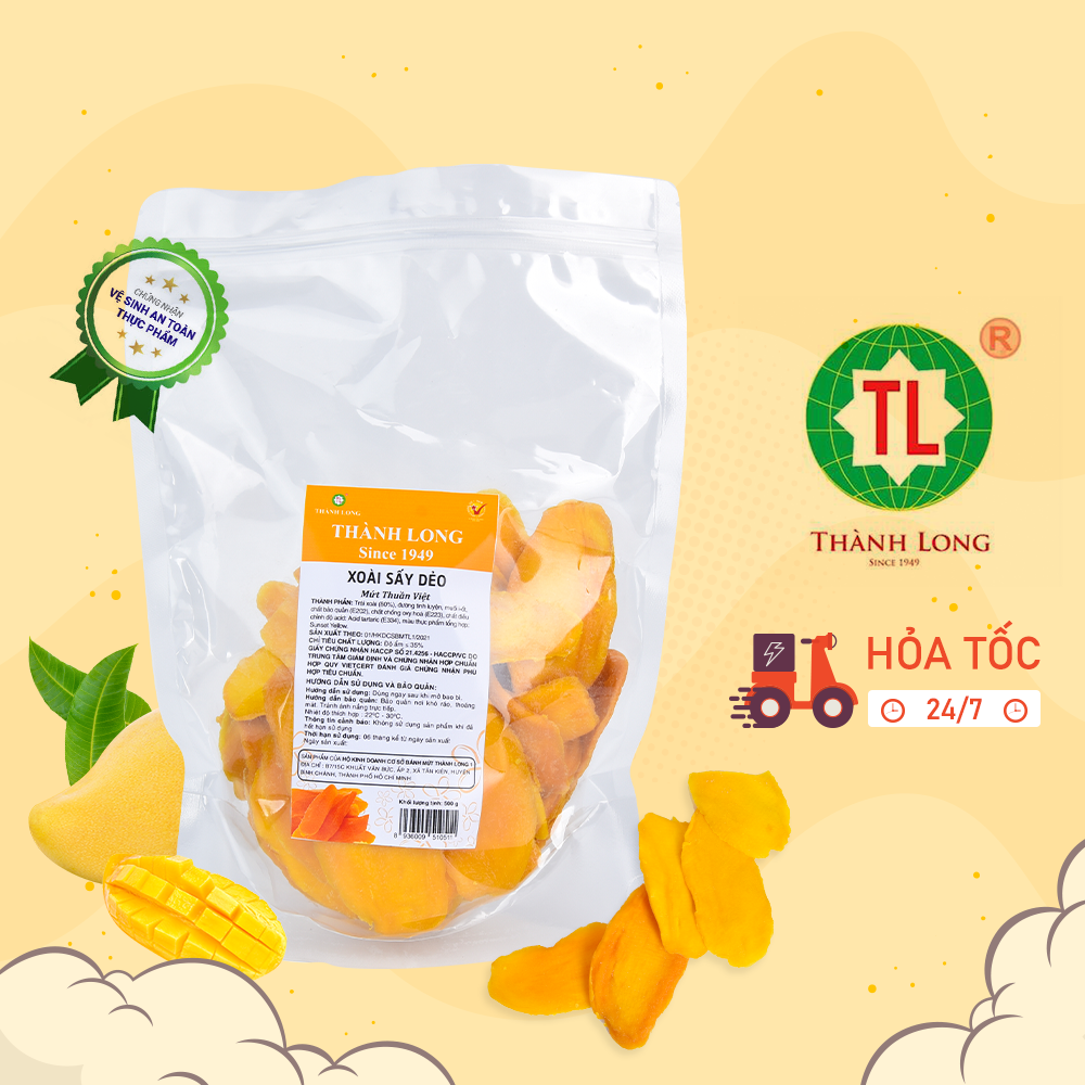 MỨT XOÀI SẤY DẺO THÀNH LONG 200G - VIỆT NAM