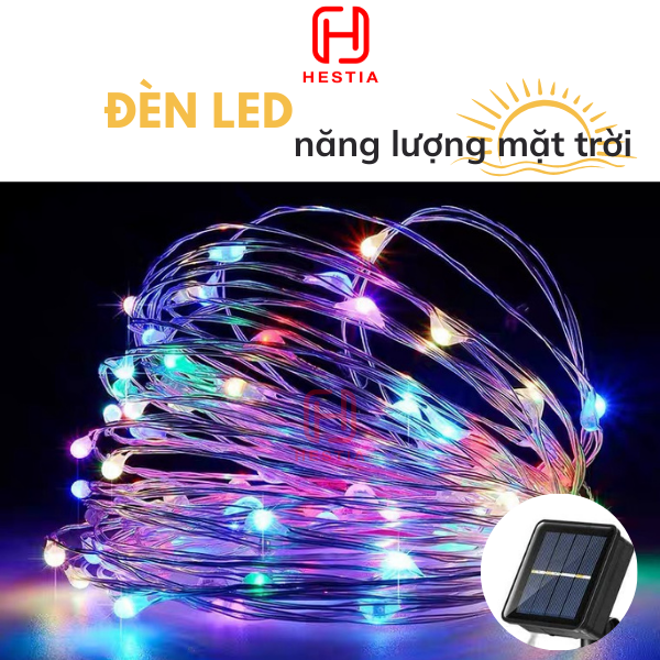 Đèn led dây năng lượng mặt trời T-Light 10 mét, 20 mét cho không gian Nhà, Quán Cafe, Ban Công, Sân Thượng Siêu Chill