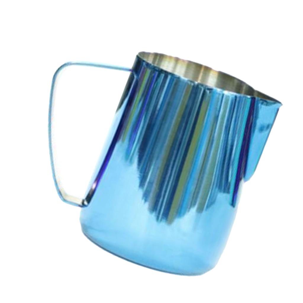 Milk Frothing Pitcher Jug, Stainless Steel, Suitable for Coffee, Latte and Frothing Milk, Coffee Milk Serving Jug for Kitchen Restaurant