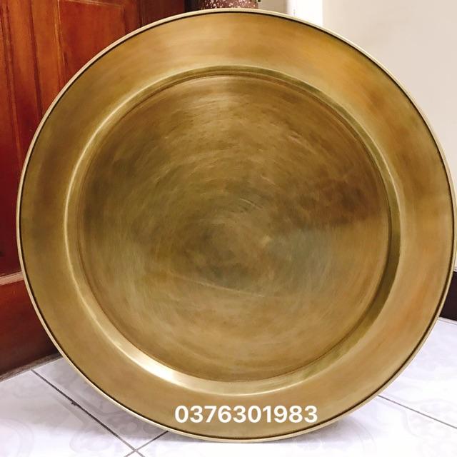 Mâm Đồng , mâm ăn cơm bằng đồng hun giả cổ.