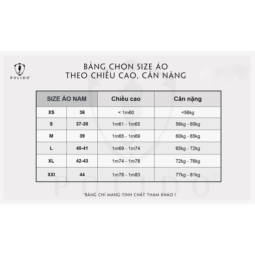 Áo Polo Nam Trơn Thêu Chữ POLIDO Màu Đỏ Đô Vải Cotton Co Giãn Form Slimfit - POLIDO MALL