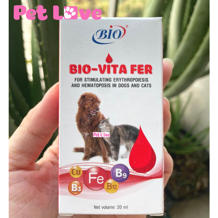 Siro Bio Vita Fer tạo máu, bổ sung vitamin và khoáng chất cho chó mèo