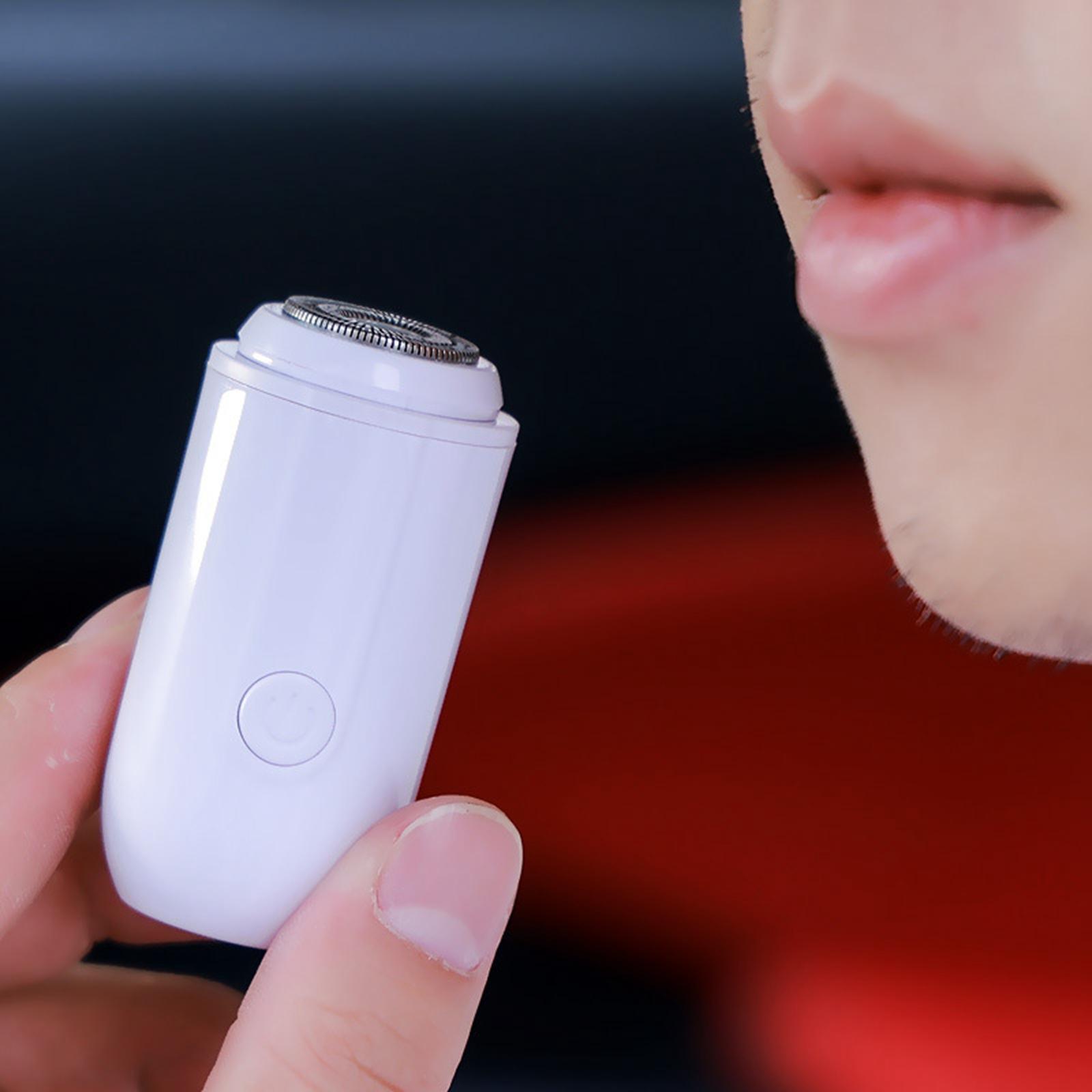 Travel Electric Razor Washable USB Charging Wet Dry Use Facial Trimmer for Men Present
