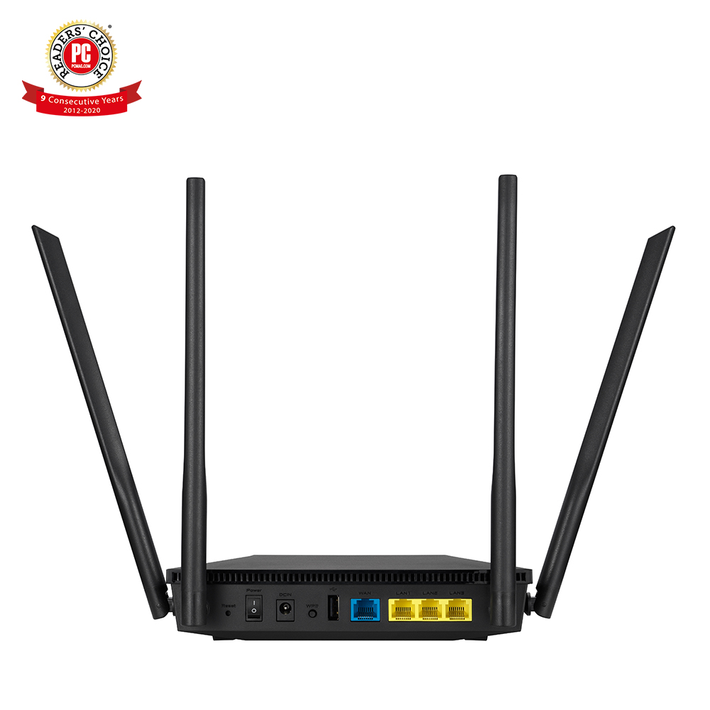 Gaming Router Wifi Băng Tần Kép ASUS RT-AX53U AX1800 MU-MIMO AiProtection- Hàng Chính Hãng