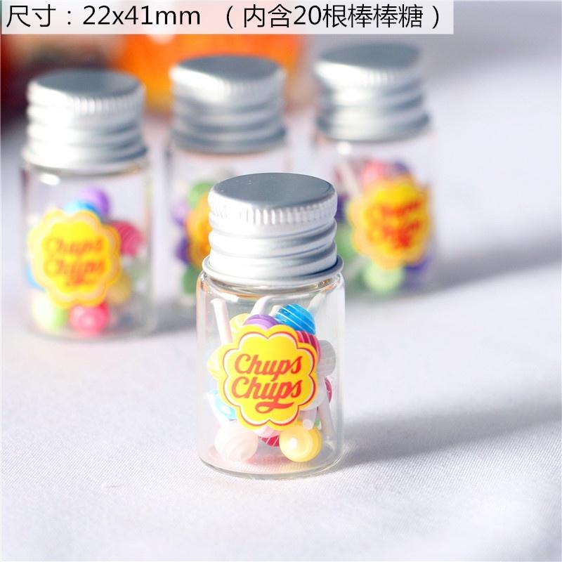 Trang trí Decor nhà cửa- Mô hình lọ kẹo mút mini trang trí nhà cửa, bàn làm việc, mô hình nhà mini