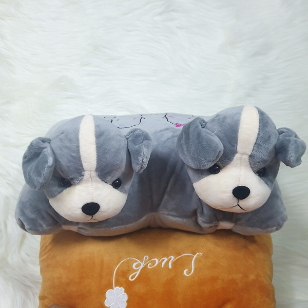 Gối Đi Xe Máy 2 Đầu Hình Chú Cún Con Gx14