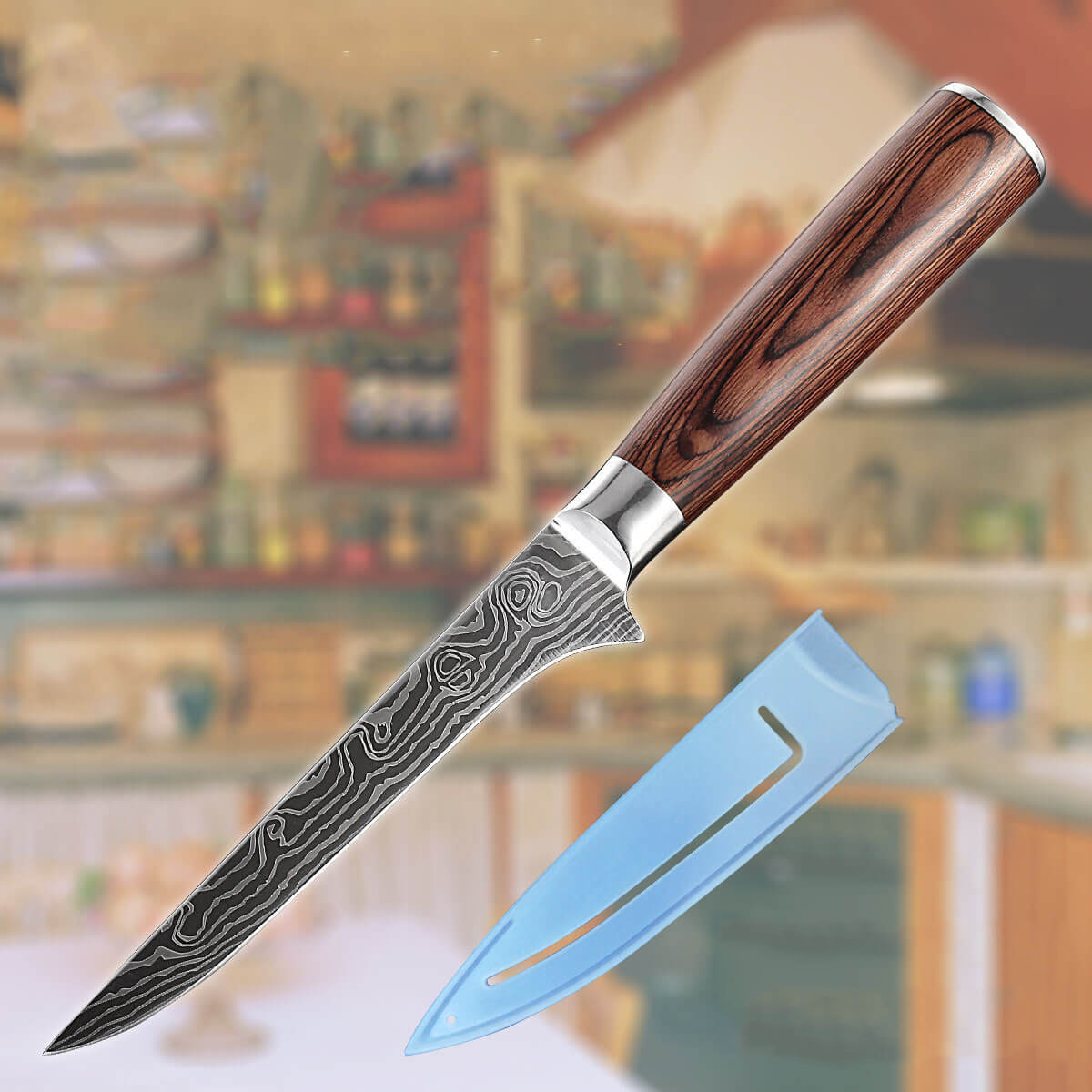 DAO - DAO BẾP NHẬT BẢN CLASSIC BONING THÉP DAMASCUS MÃ DDT120 nt 234654467856
