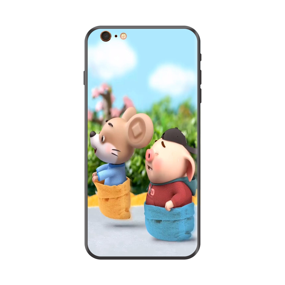 Ốp lưng TPU viền dẻo cho điện thoại IPHONE 6/6S Hình Chuột Tết 2020 Mẫu 05