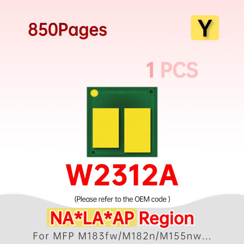 W2310A 215A Chip Toner W2313A W2413A W2412A W2411A W2410A 216A Đặt lại chip cho HP Color LaserJet Pro M155A M15 M182NW M182 M183FW