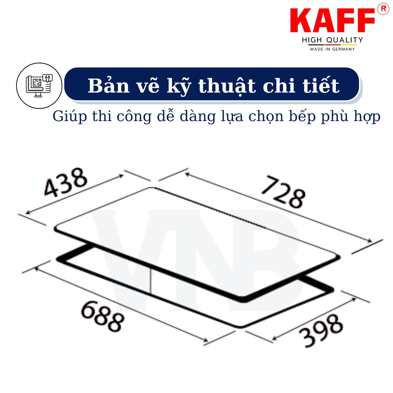 Bếp âm từ hồng ngoại đôi kết hợp nhập khẩu Germany KAFF KF-EG901IH - Hàng Chính Hãng