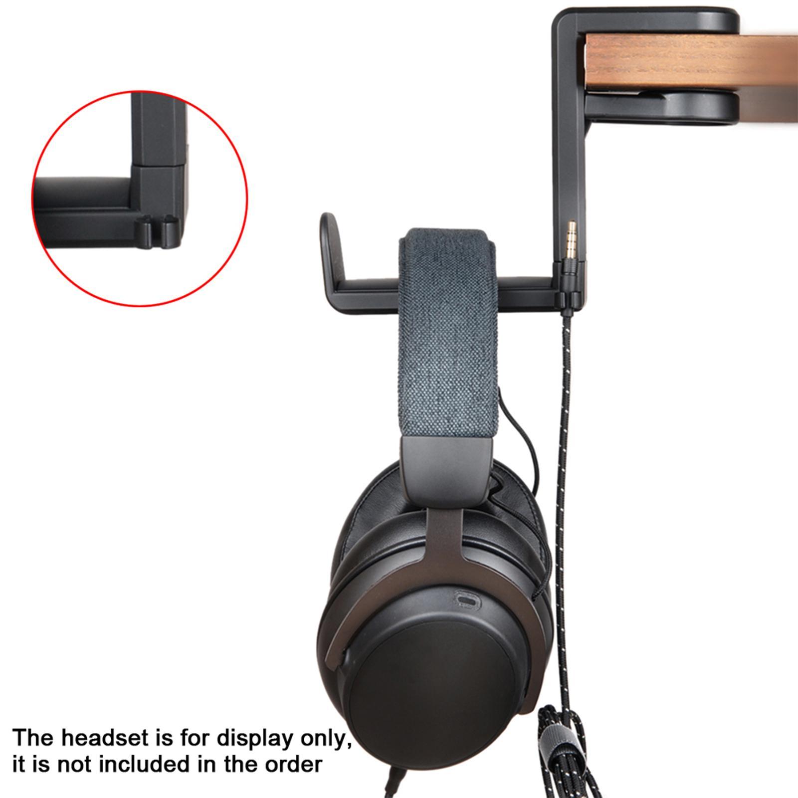 Headphone Holder Under Desk Design Adjustable Rack Headphone Stand Bracket