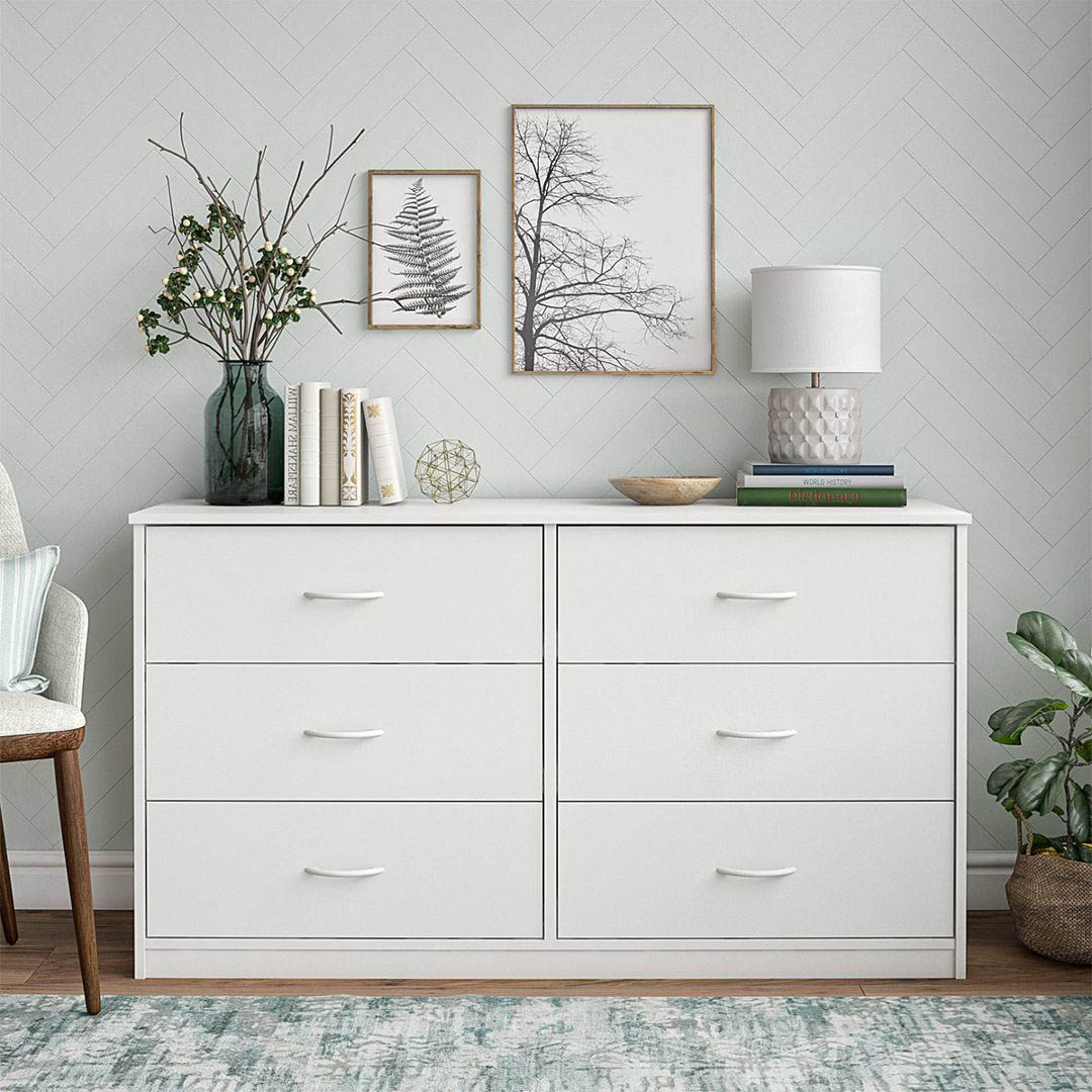 Tủ phòng ngủ gỗ hiện đại SMLIFE Samtel | Gỗ MDF dày 17mm chống ẩm | D135xR40xC70cm