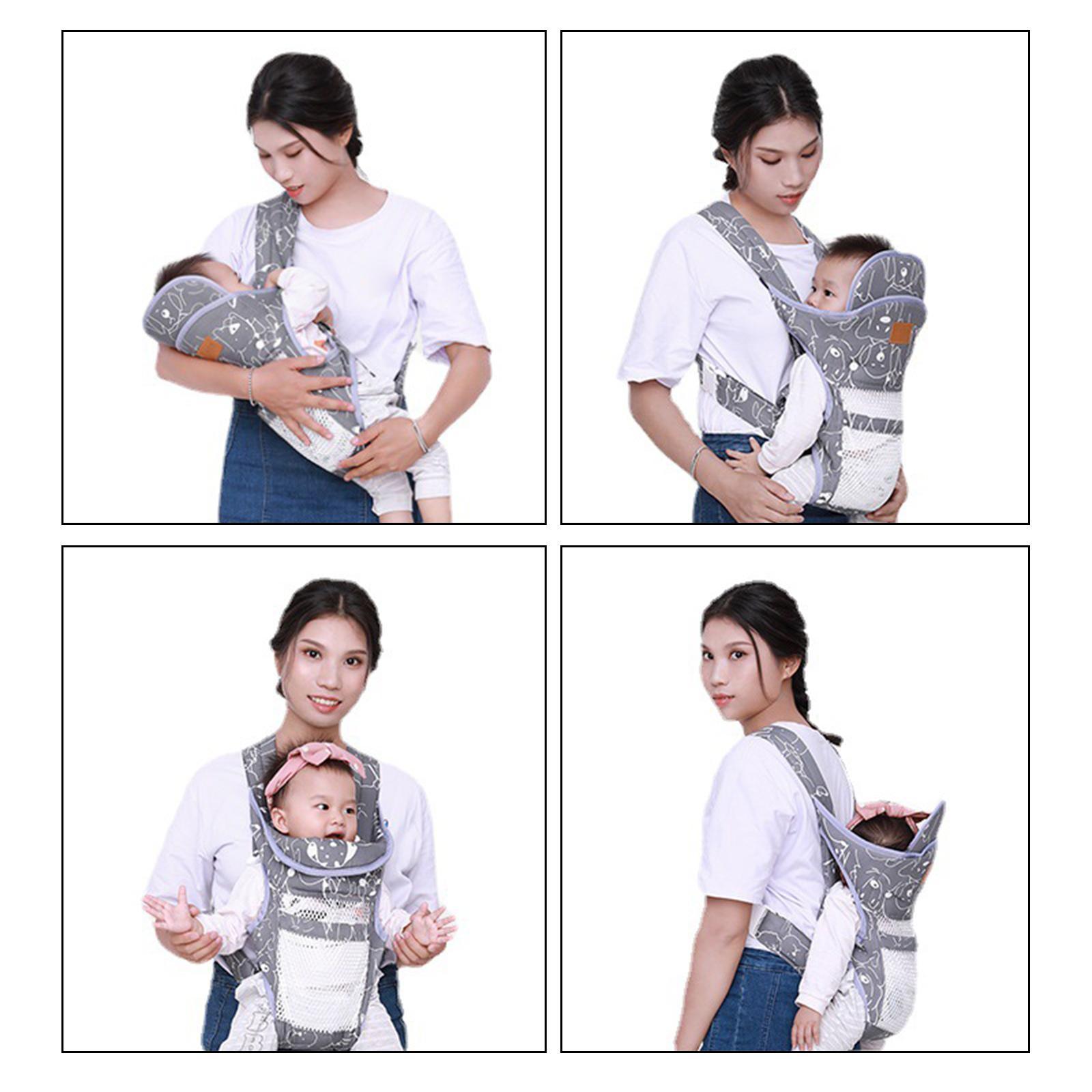 Baby Carrier Breathable for Baby 0-36 Month Newborns & Older Babies Grey