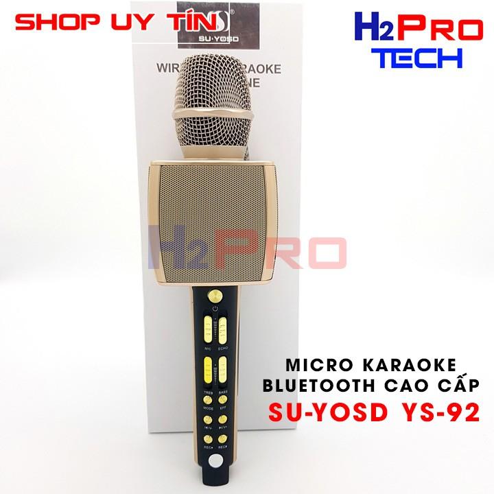 MIC KARAOKE BLUETOOTH CAO CẤP SU-YOSD YS-92 KÈM LOA, MIC HÚT, GIỌNG ÂM THANH TRONG ẤM