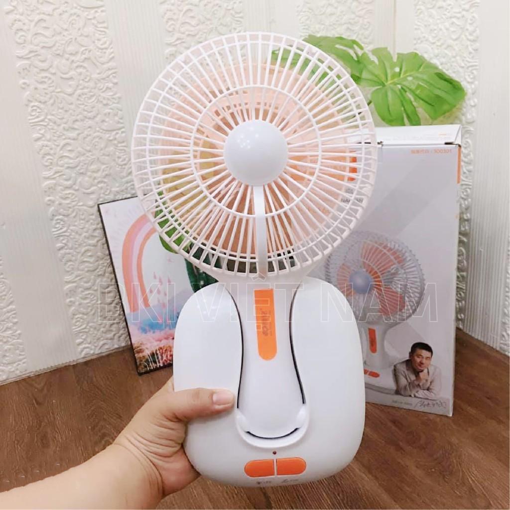 Quạt kiêm đèn tích điện ông tây 2 in 1 - QONGTAY