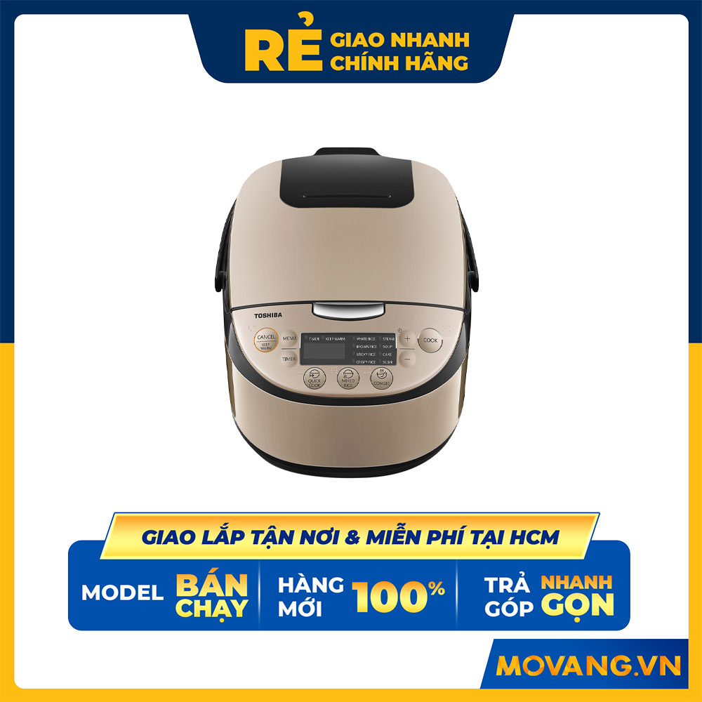 Nồi cơm điện tử Toshiba RC-18DR3PV - Vàng đồng - Hành Chính Hãng