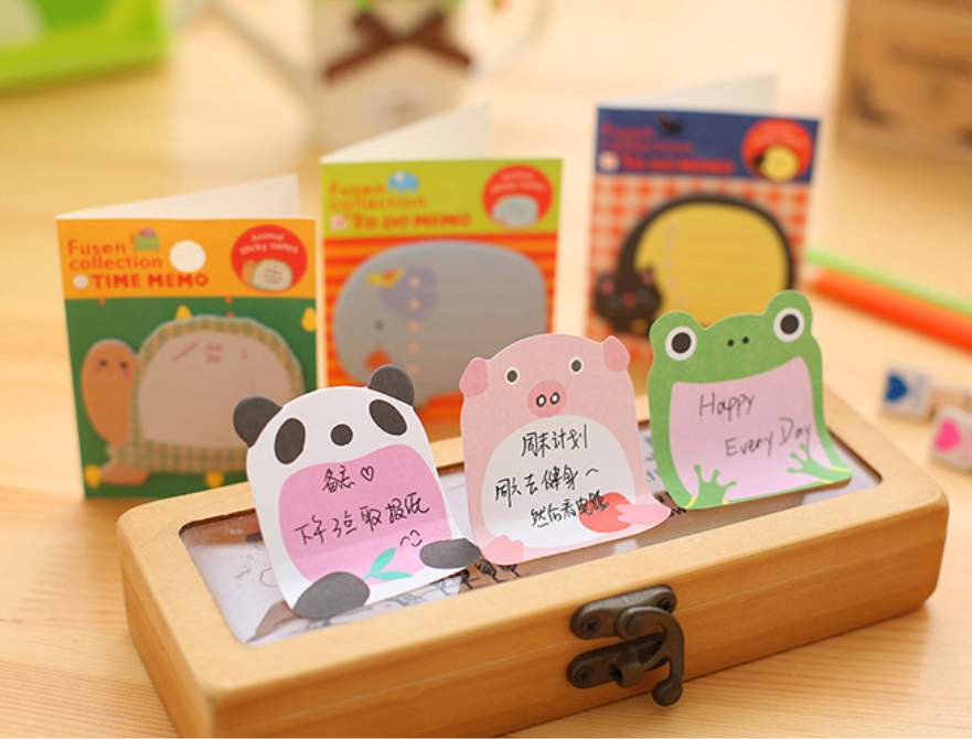 Giấy note con vật cute phong cách Hàn Quốc - Nhãn dán kế hoạch mini đẹp rẻ hữu ích