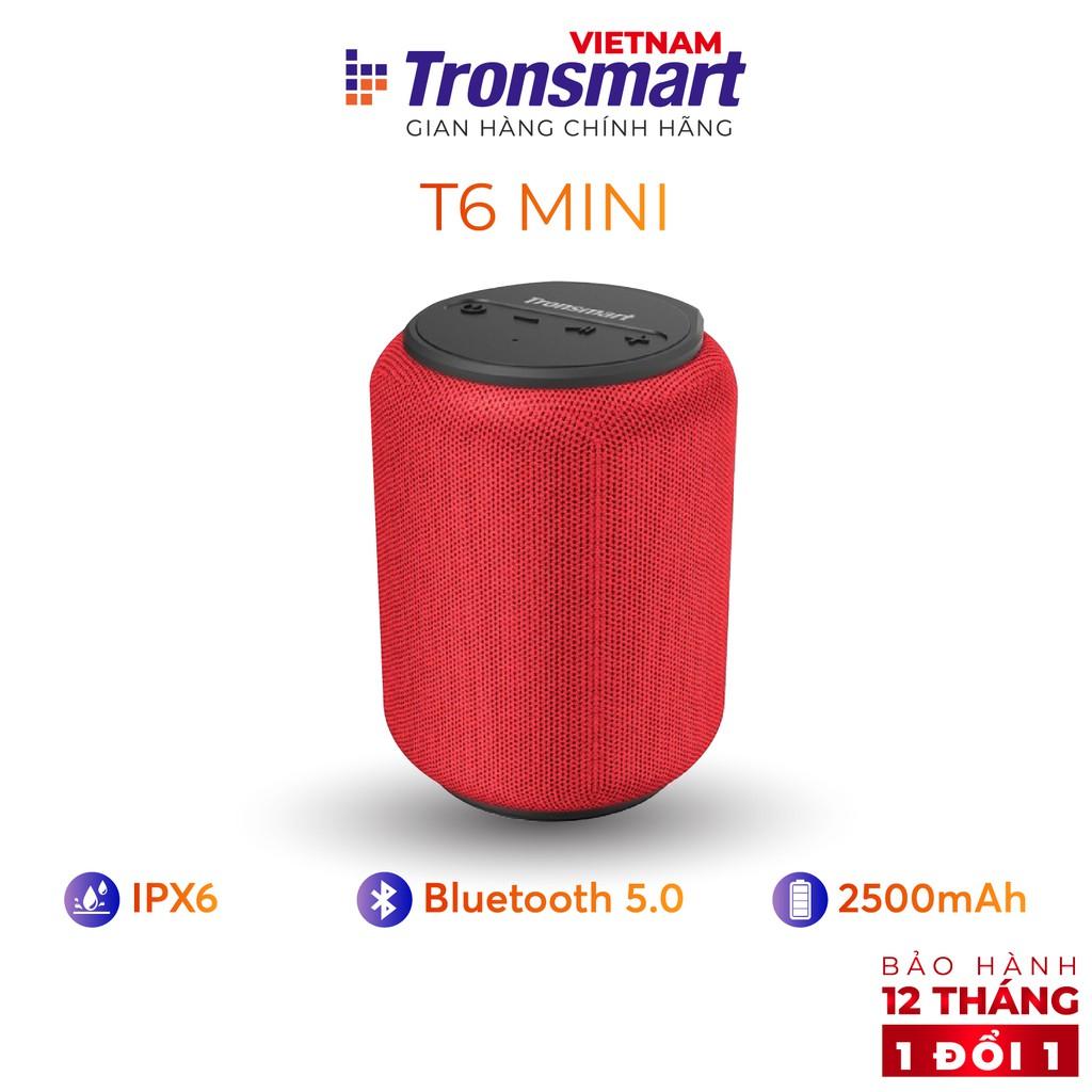 Loa Bluetooth 5.0 Tronsmart Element T6 Mini Chống nước IPX6 - 15W - Hàng chính hãng 