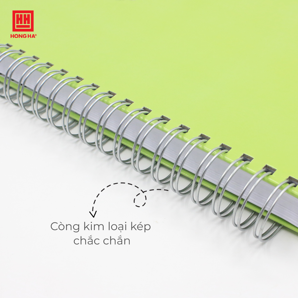 Sổ lò xo kép A4 Hồng Hà 400 trang bìa cứng - 4013
