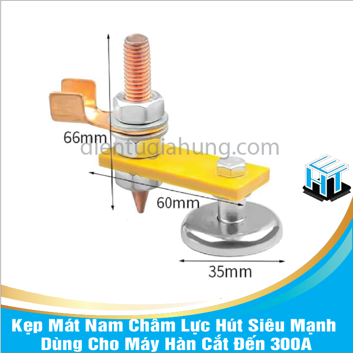 Kẹp Mát Nam Châm Lực Hút Siêu Mạnh Dùng Cho Máy Hàn Cắt Đến 300A