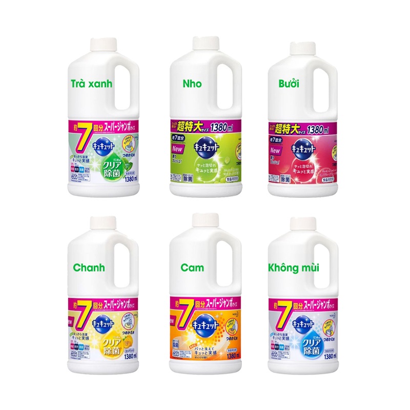 Nước Rửa Bát Kao 1380 ml Nội Địa Nhật