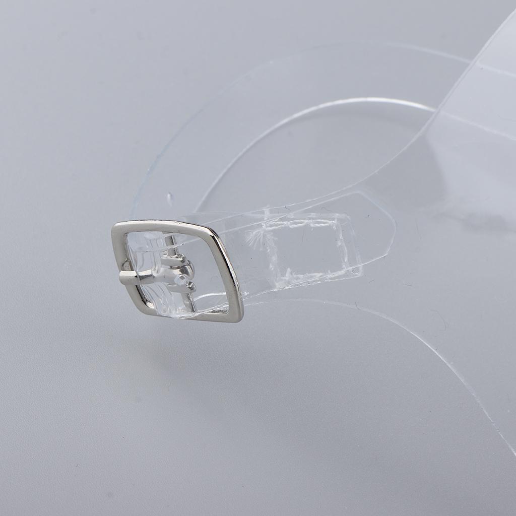2 Pair Women's Transparent Invisible Shoe Straps Hold Loose High Heel Shoes