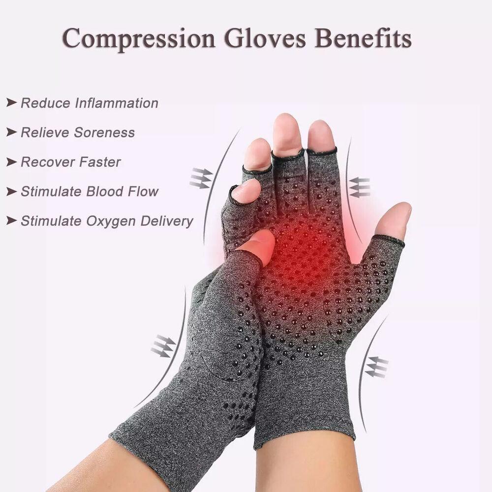 Nén Nóng Viêm Khớp Găng Tay Hỗ Trợ Cổ Tay Bông Giảm Đau Khớp Tay Nẹp Trị Liệu Dây Đeo Tay Nén Găng Tay Quà Tặng Color: M