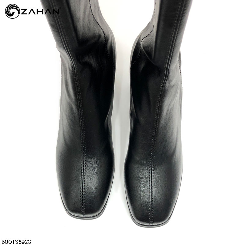 Boots nữ cao cổ, 7cm, khoét V BOOTS6923