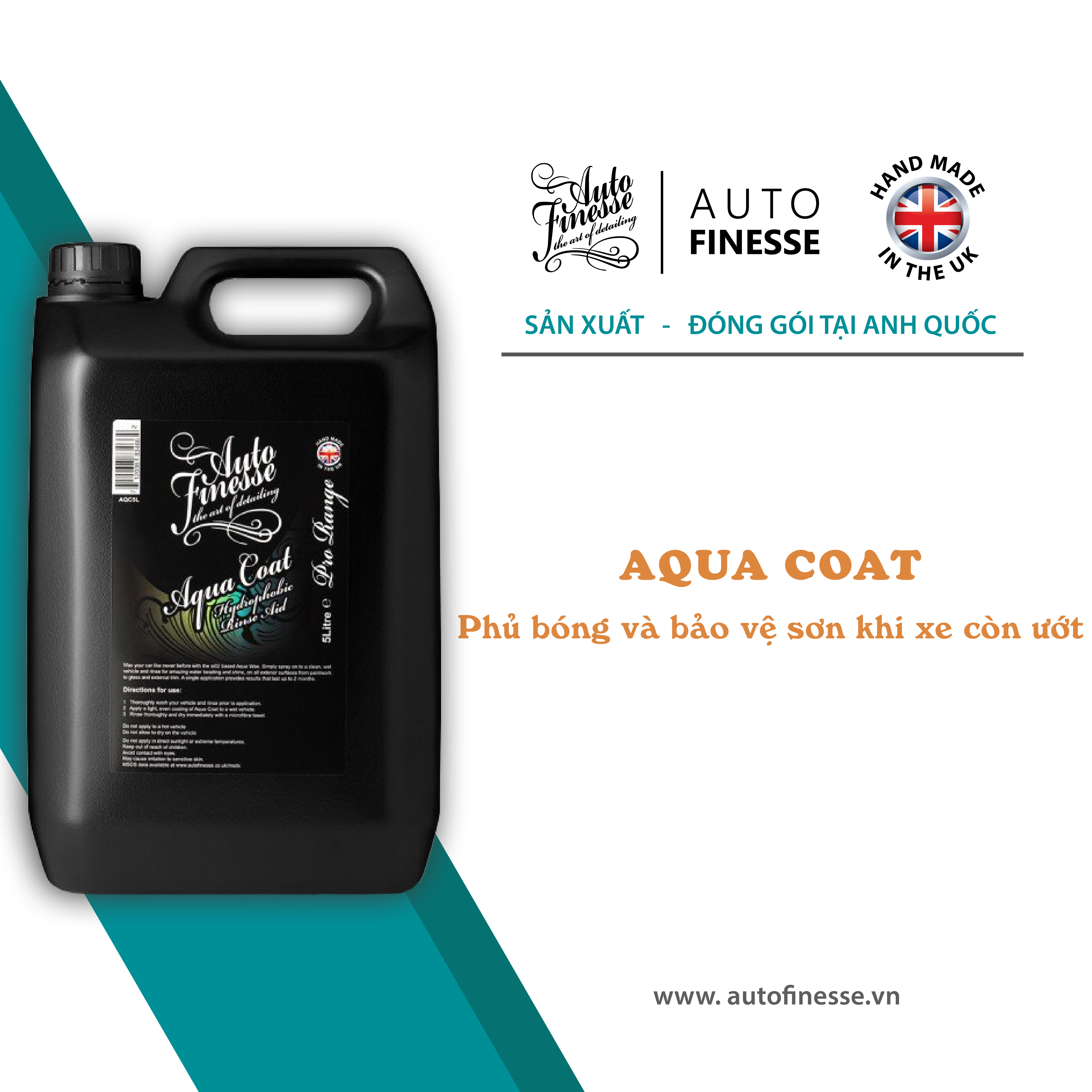 Phủ bóng sơn khi xe còn ướt AQUA COAT 5 lít