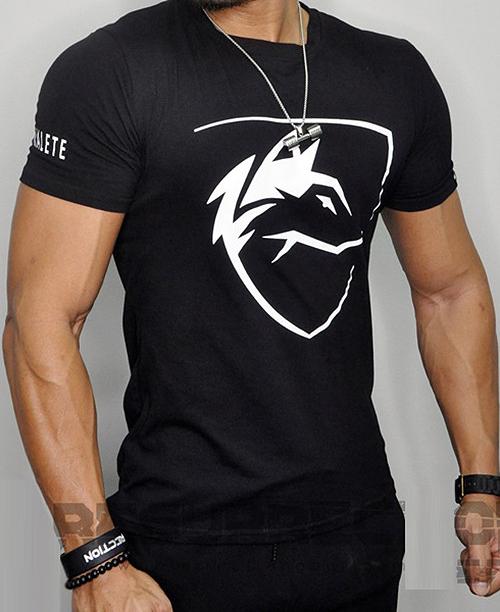 Áo thun nam tay ngắn form thể thao cá tính, áo tập gym nam in hình đẹp, áo chất thun cotton co giãn tốt ATR03