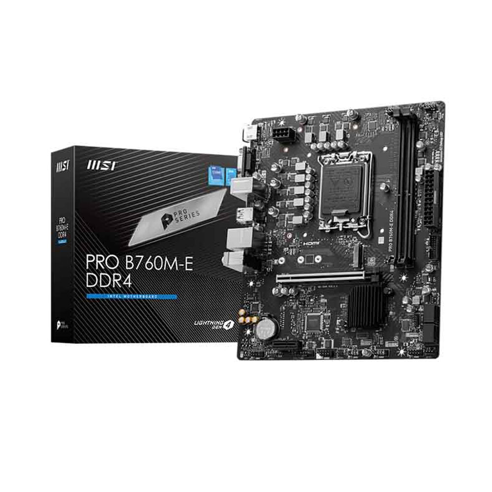 Bo Mạch Chủ Main MSI PRO Z760M-E DDR4 Socket LGA1700 - Hàng Chính Hãng