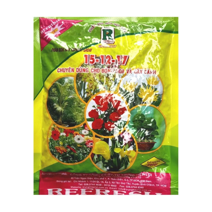 Phân Bón NPK 3 Màu ( 15-12-17 ) Bịch 200gram - KNS3765